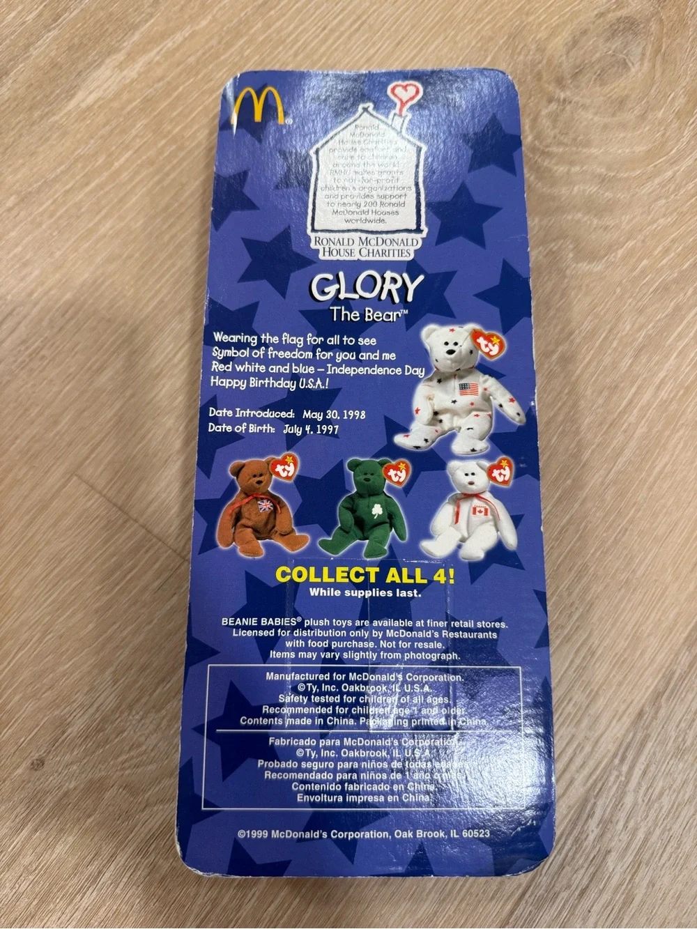 Ty Beanie Babies Four-Pack: Vintage Collectible Bears